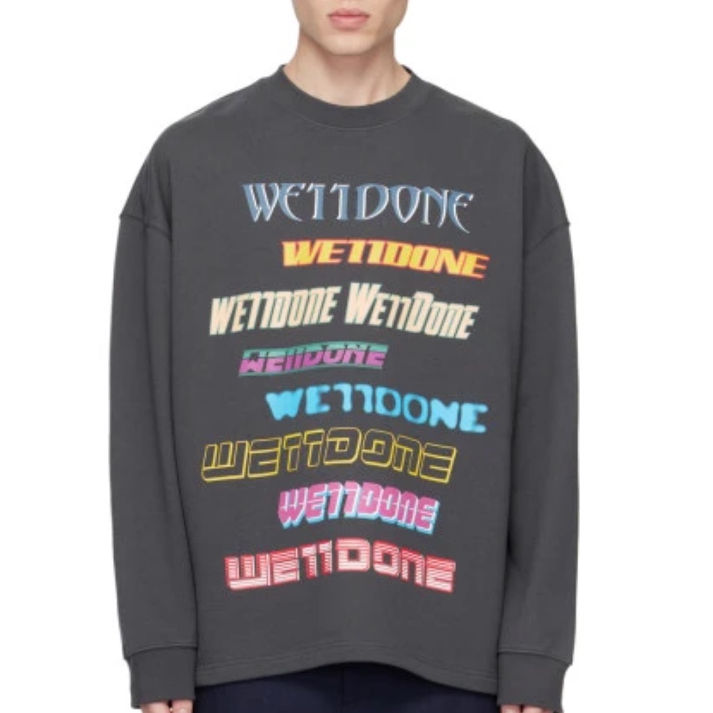 We11done Graphic Pullover